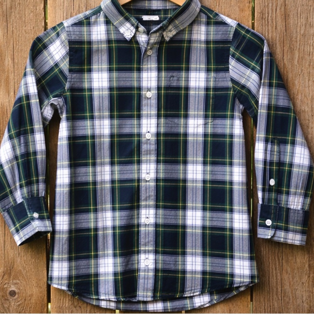 J Crew Crewcuts Tartan Plaid Shirt Size 4-5